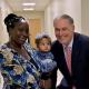 Governor Inslee with Masitsa and infant daughter